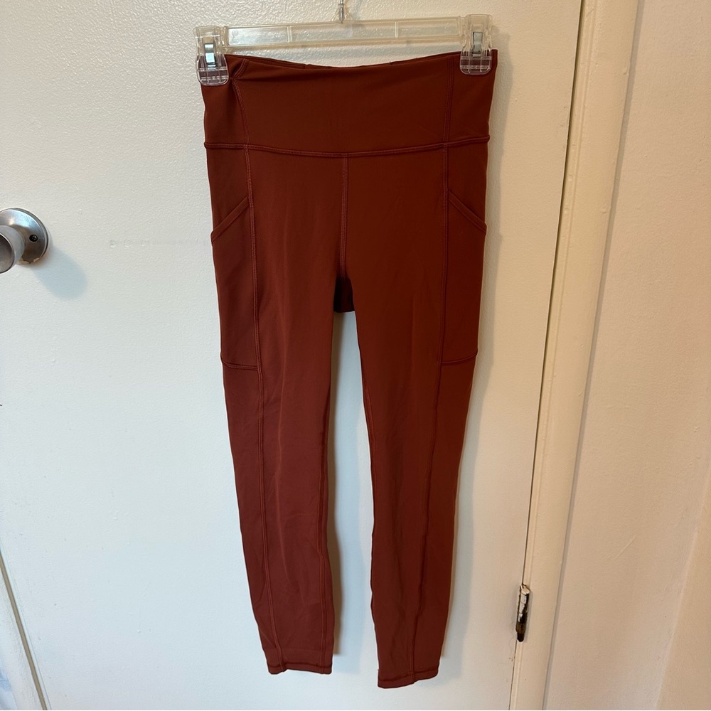Lululemon High-Waisted Rust Leggings